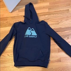 Navy Patagonia Hoodie Live Simply